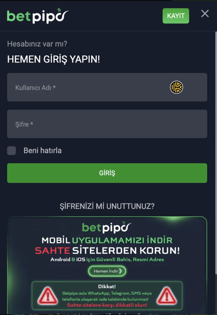 Betpipo bonus kampanya